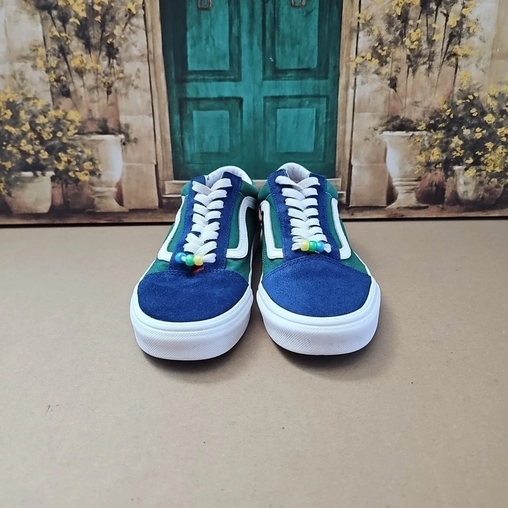 VANS Old Skool Shoes Yacht Club Suede Low Top Skate Sneakers Size M6.5 W8